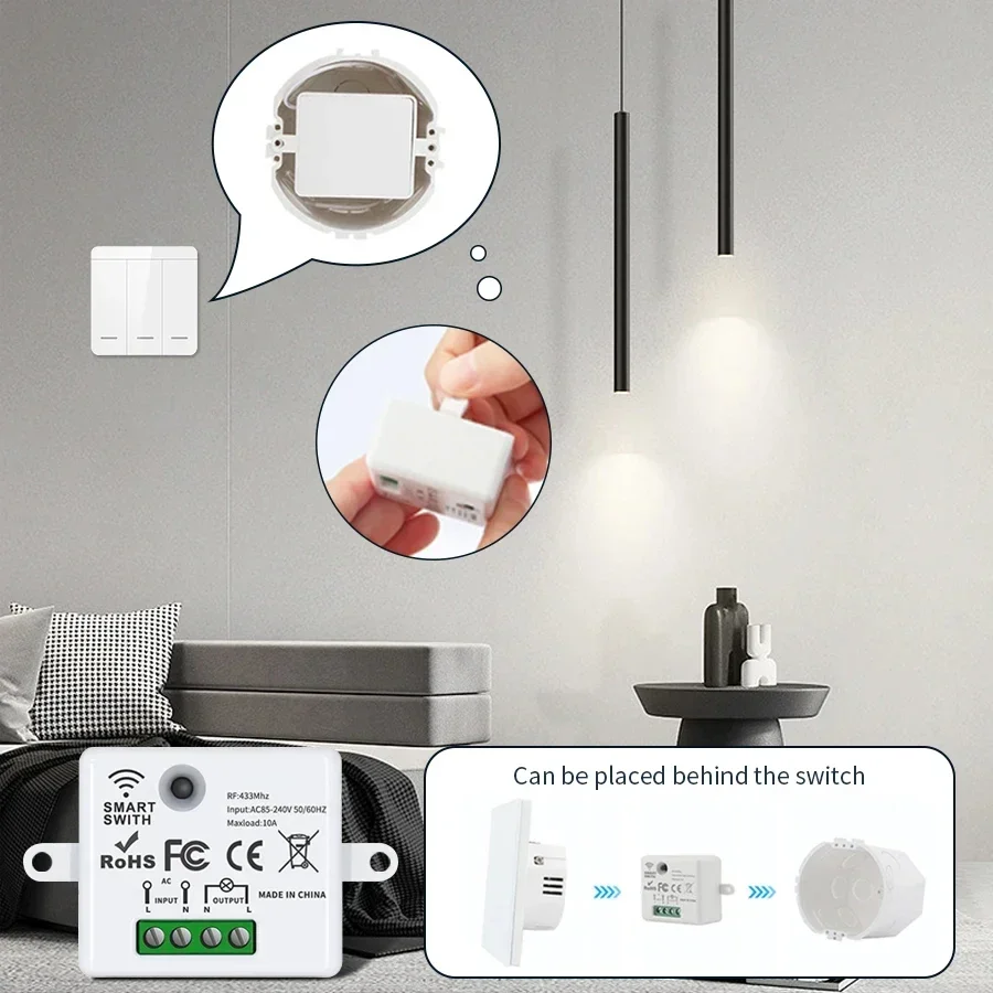 RF 433MHz Wireless Remote Cont - Smart Home Remote Control 评论和价格