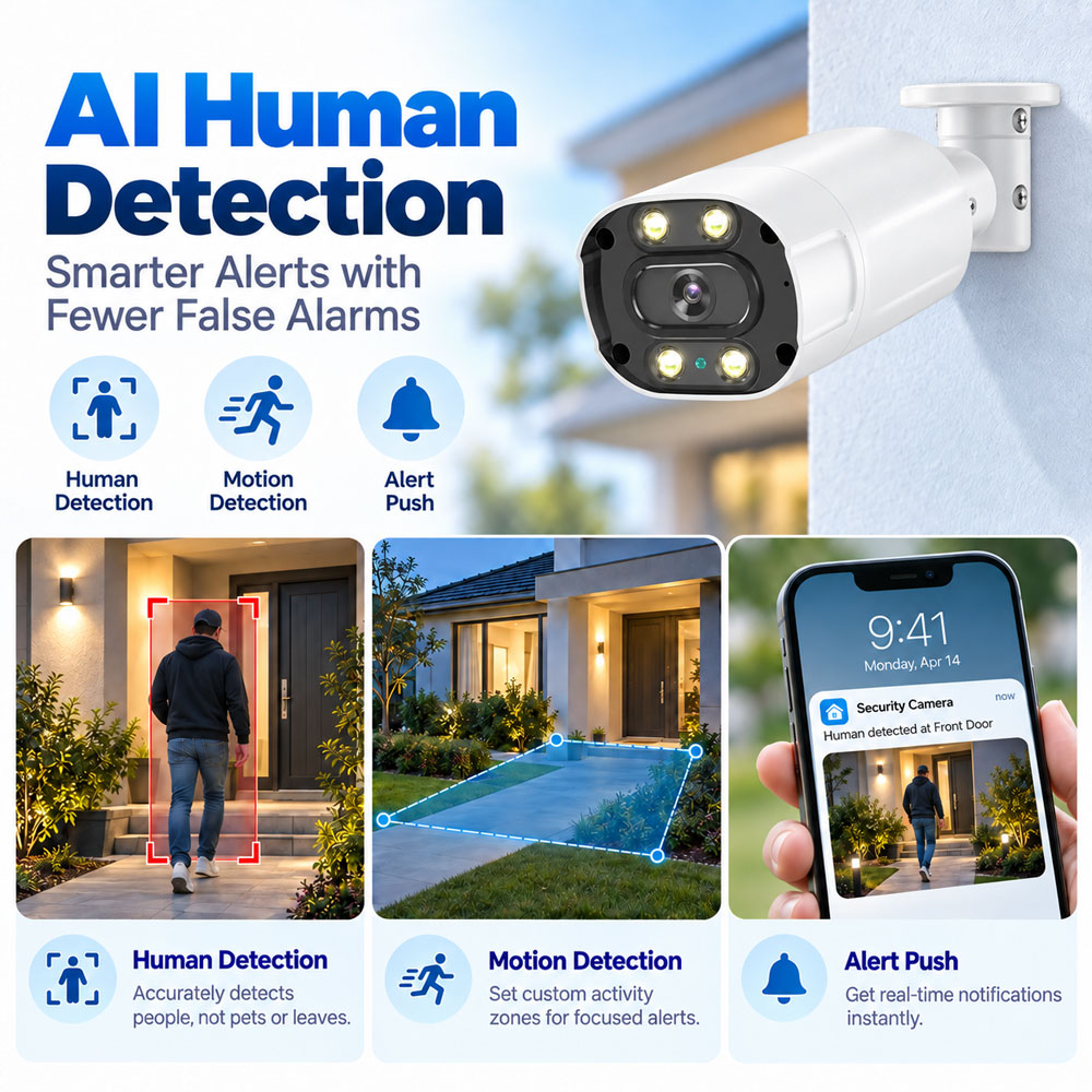 6MP Tuya Smart PoE Camera Outd - Smart Home Os 评论和价格