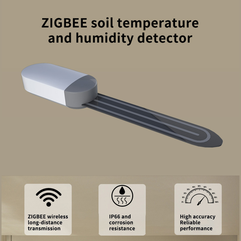 ZigBee 3.0 Soil Sensor Tempera - Smart Home Outdoor 评论和价格