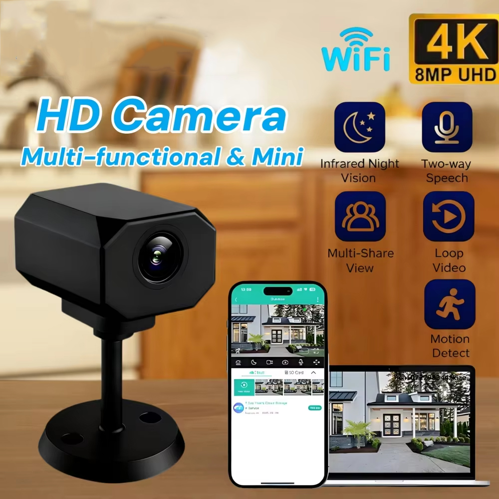 4K HD WiFi Security Camera for - Smart Home Remote Control 评论和价格