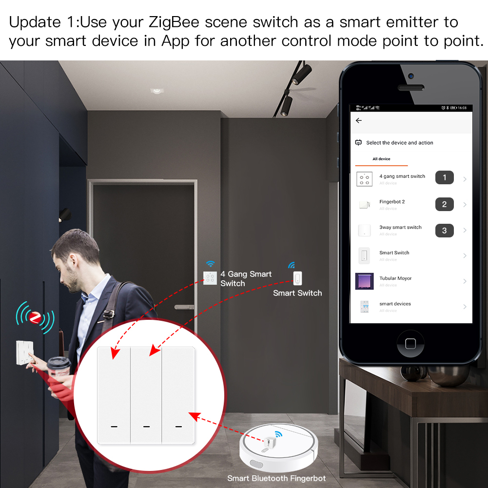 MOES Tuya ZigBee Scene Switch  - Smart Home Remote Control 评论和价格
