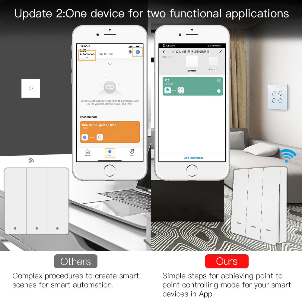 MOES Tuya ZigBee Scene Switch  - Smart Home Remote Control 评论和价格