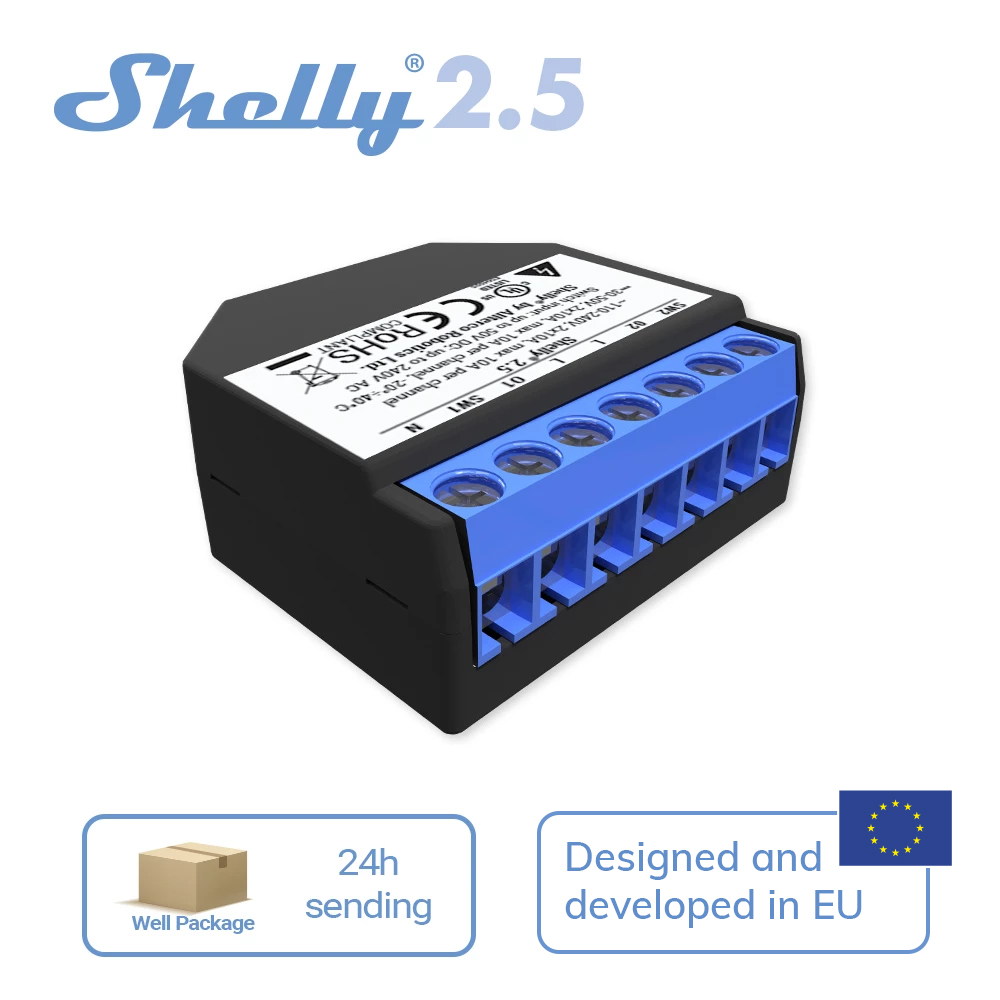Shelly 2.5 Smart Home Double R - Smart Home Open Source 评论和价格