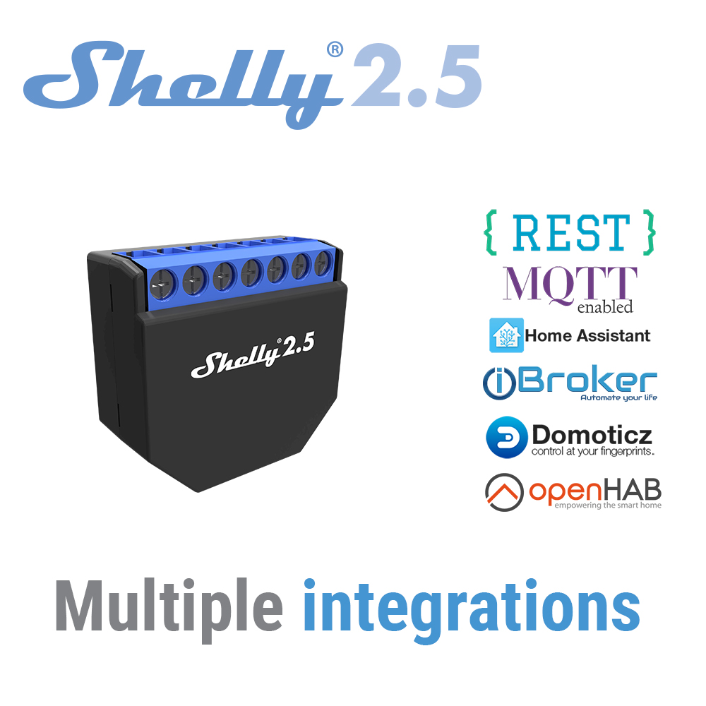 Shelly 2.5 Smart Home Double R - Smart Home Open Source 评论和价格