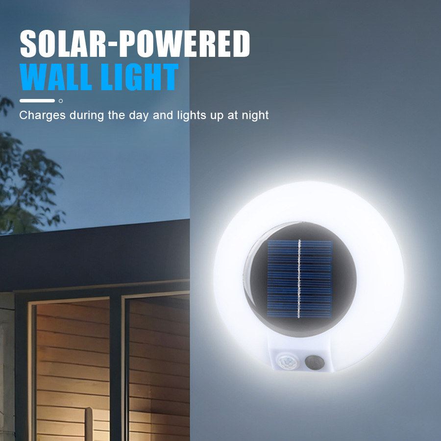 Modern LED Solar Wall Lamp Out - Pir Motion Sensor 评论和价格
