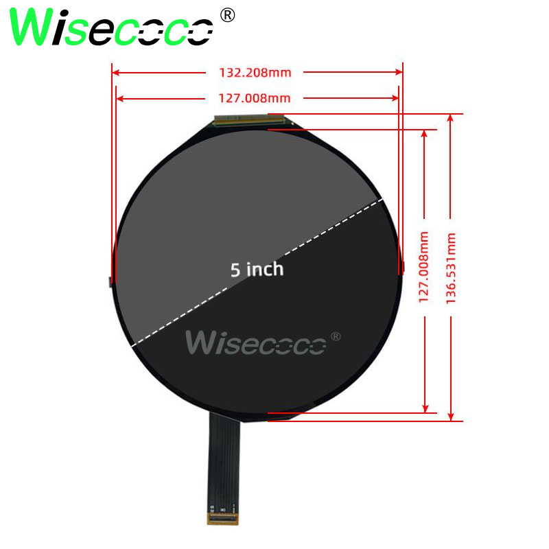 Round LCD Display 5 Inch 1080x - Smart Home Raspberry Pi 评论和价格