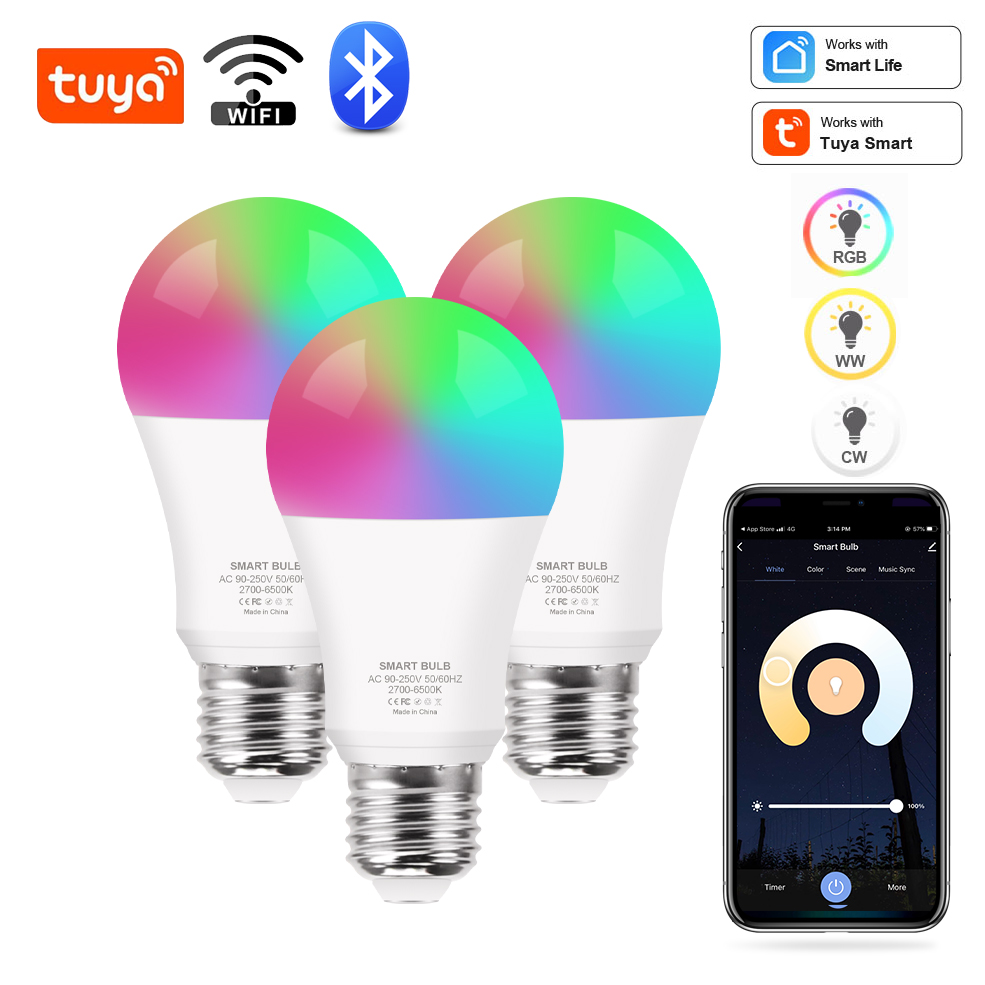 Tuya Wifi/Bluetooth Smart Bulb - Smart Home Outdoor 评论和价格
